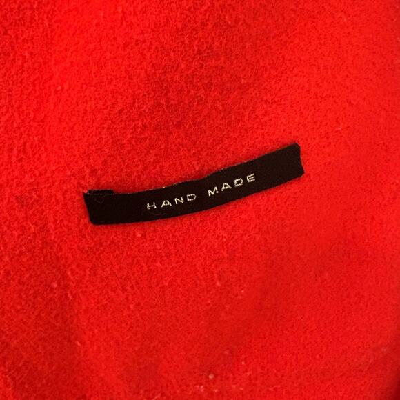 ZARA Woman Handmade Red Wool Blend Coat – Size M - Picture 5 of 11